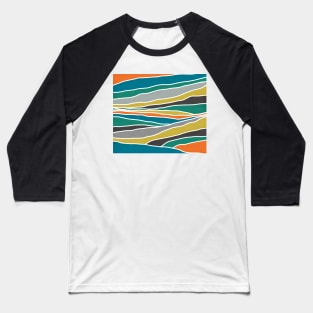 What Holds You? Abstract Copper Scape Baseball T-Shirt